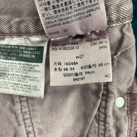 LEVI STRAUSS & CO. - 501 Denim Button Fly shorts in Lavender Size 27 - Picture 7 of 8